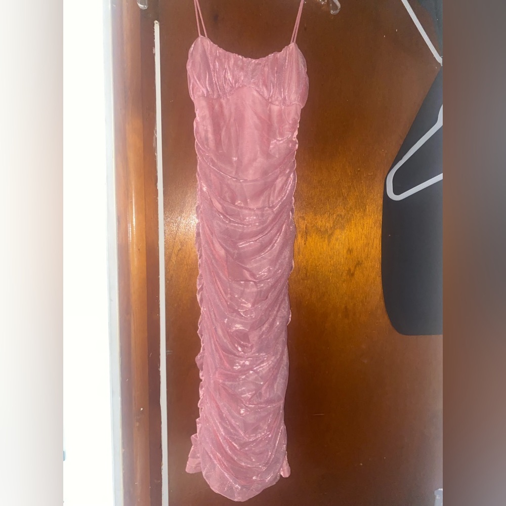 Pink Shein Fitted Dress